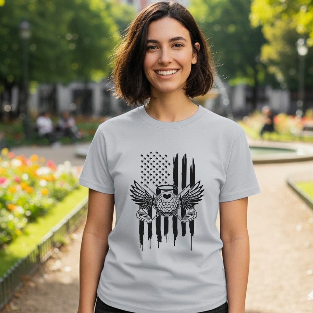 Patriotic Eagle Design with Flag Women's T-Shirt