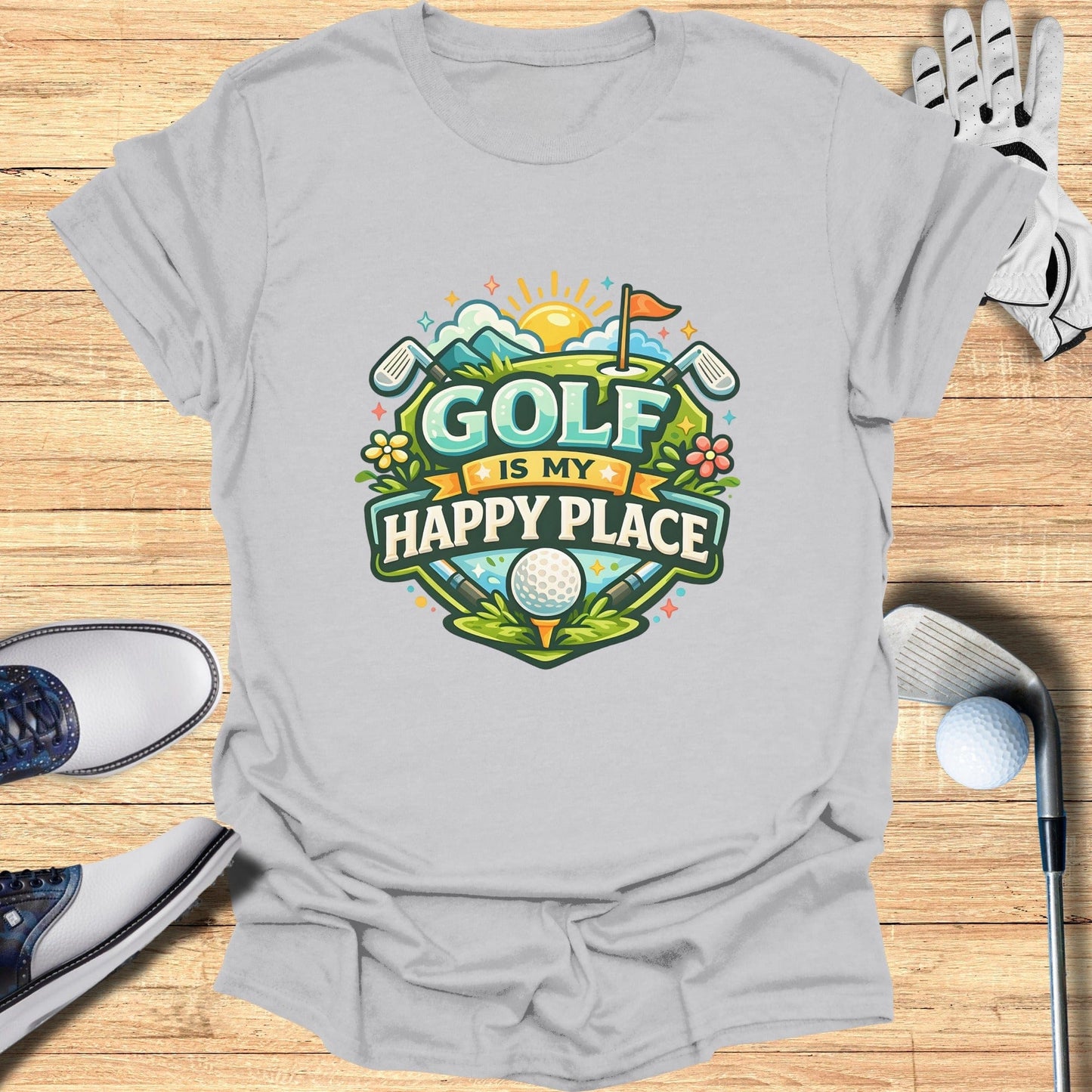 Golf Is My Happy Place Graphic Tee