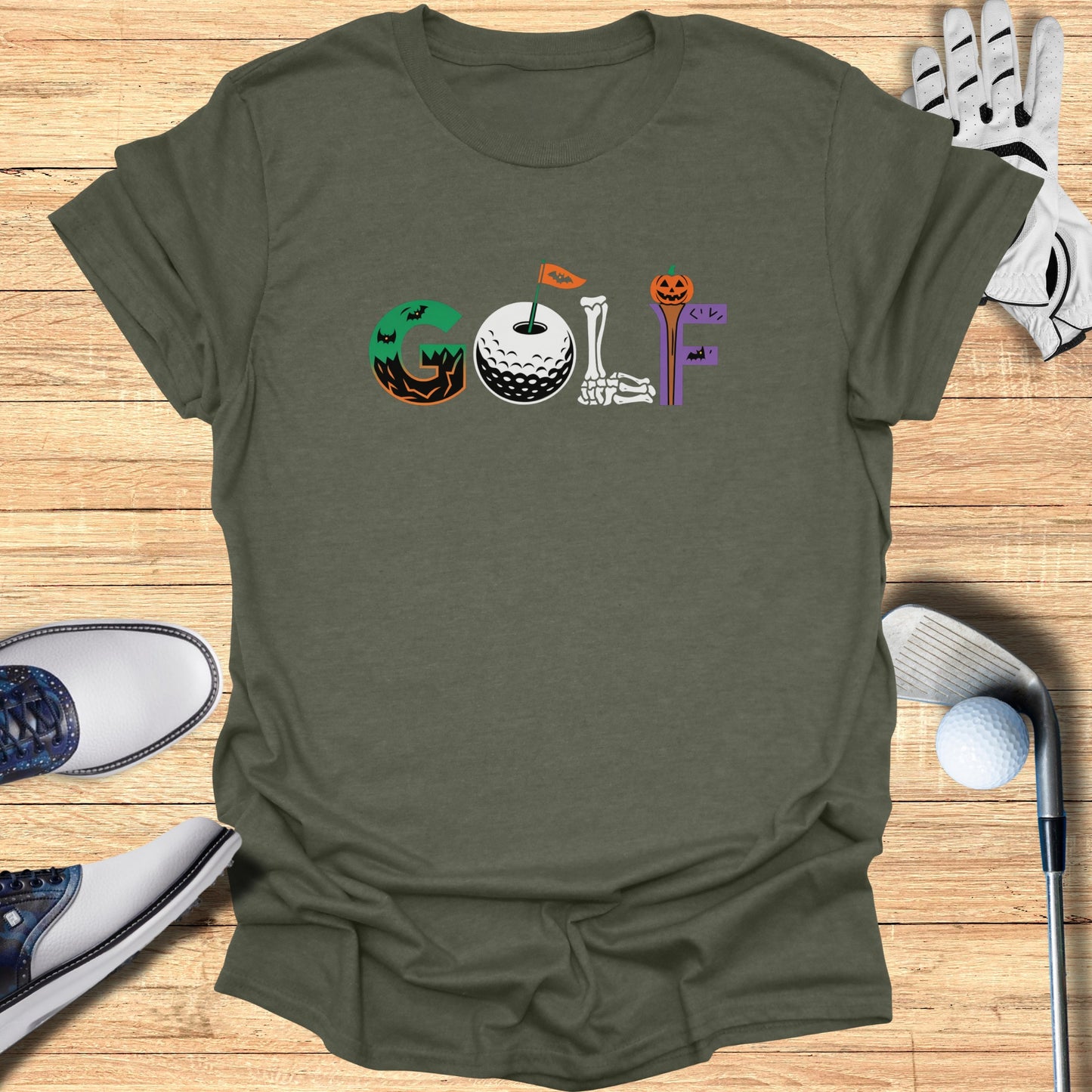 Creative Golf Themed Graphic Tee Shirt product type