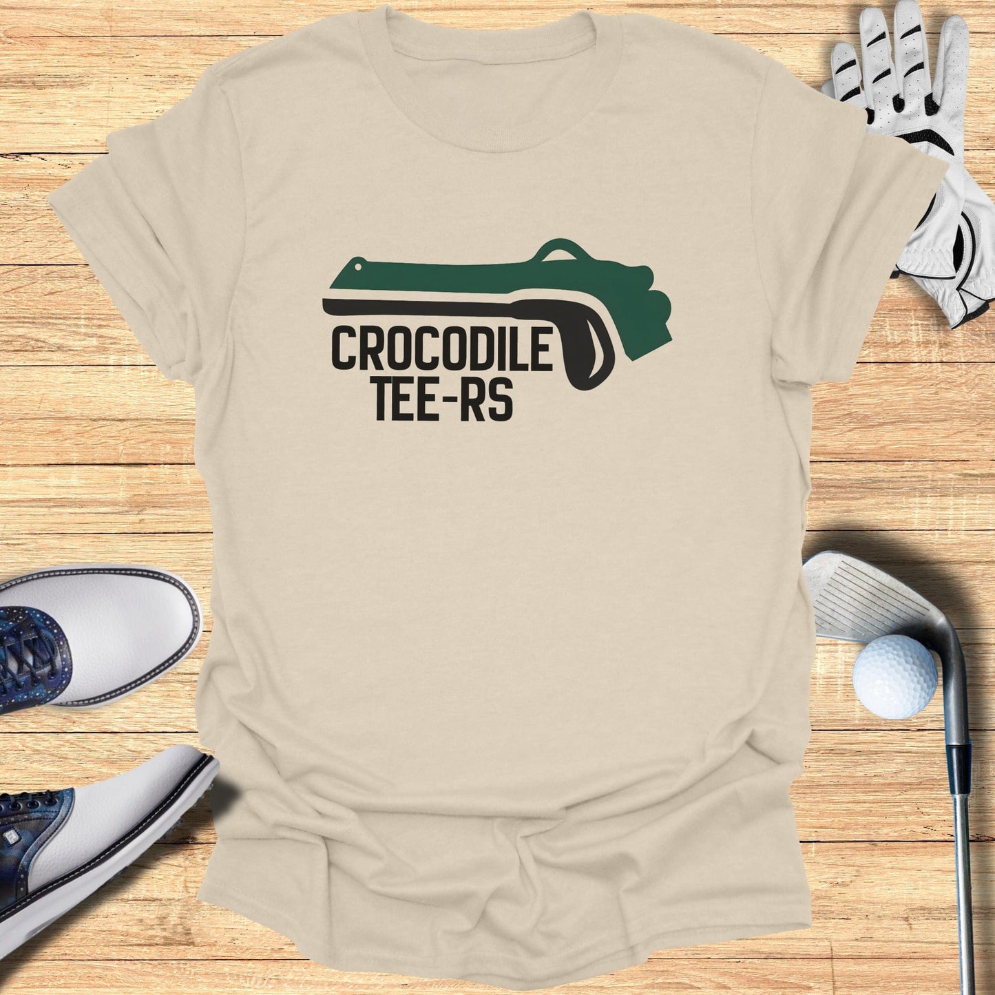 Crocodile Tee-Rs graphic t-shirt for golf enthusiasts
