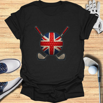 British Flag Golf Design Shirt for Golf Enthusiasts