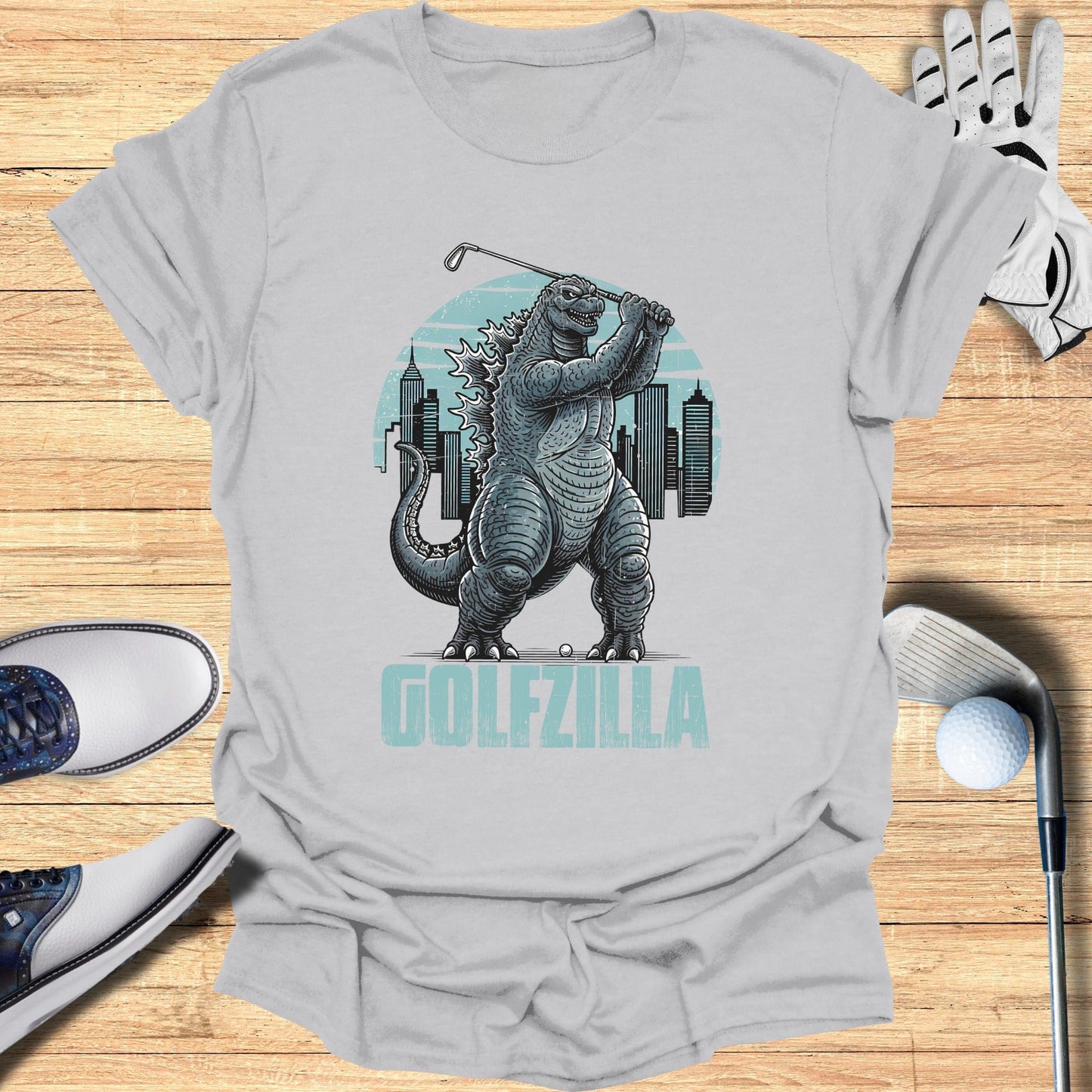 Golfzilla Fun Graphic Tee for Golf Enthusiasts Shirt