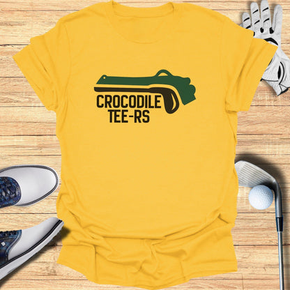 Crocodile Tee-Rs graphic yellow golf apparel