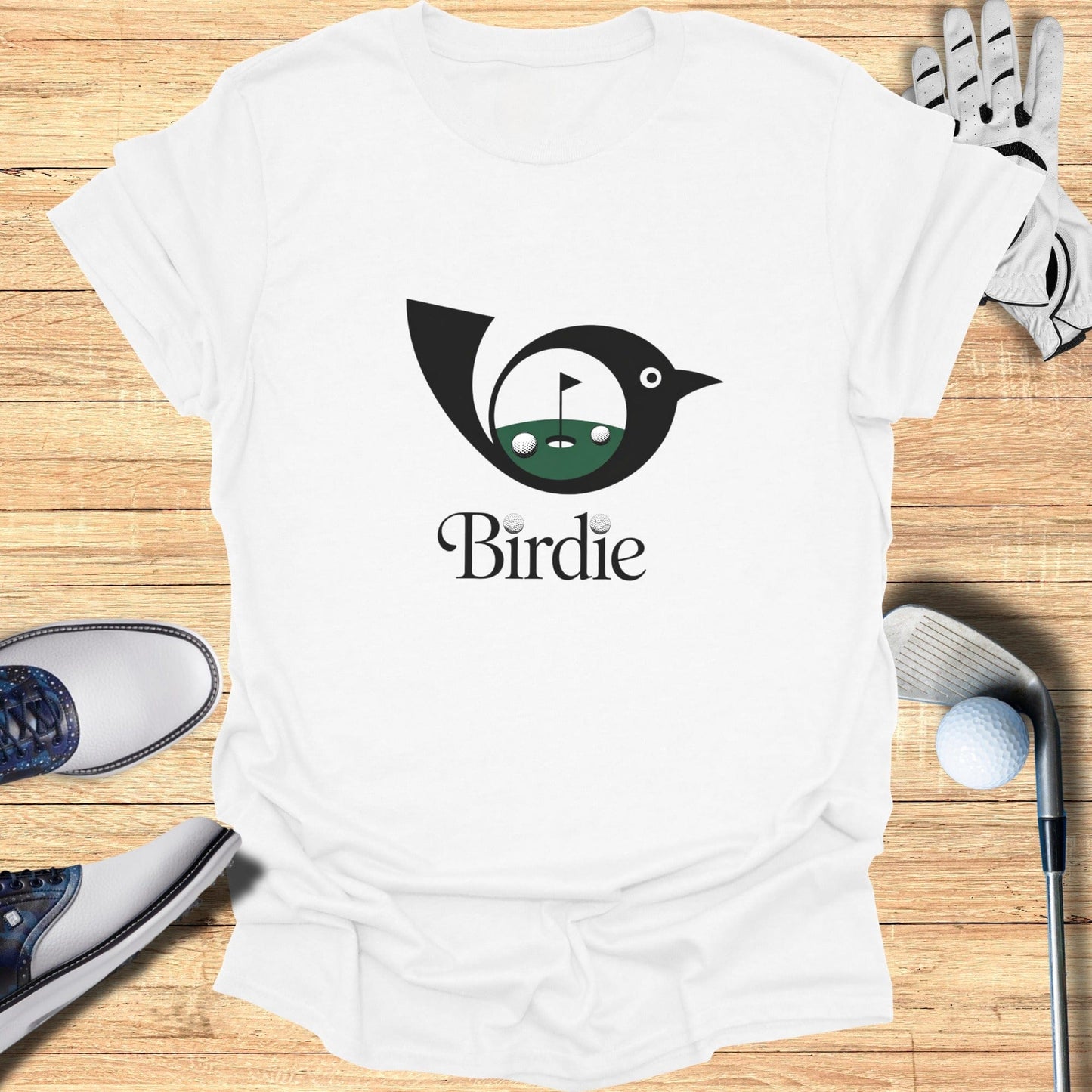 Golf Themed Graphic Birdie T-Shirt for Sports Enthusiasts