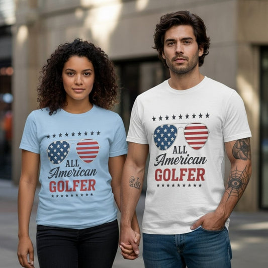All American Golfer T-Shirt - Funny Golf Tee by Swing Epic