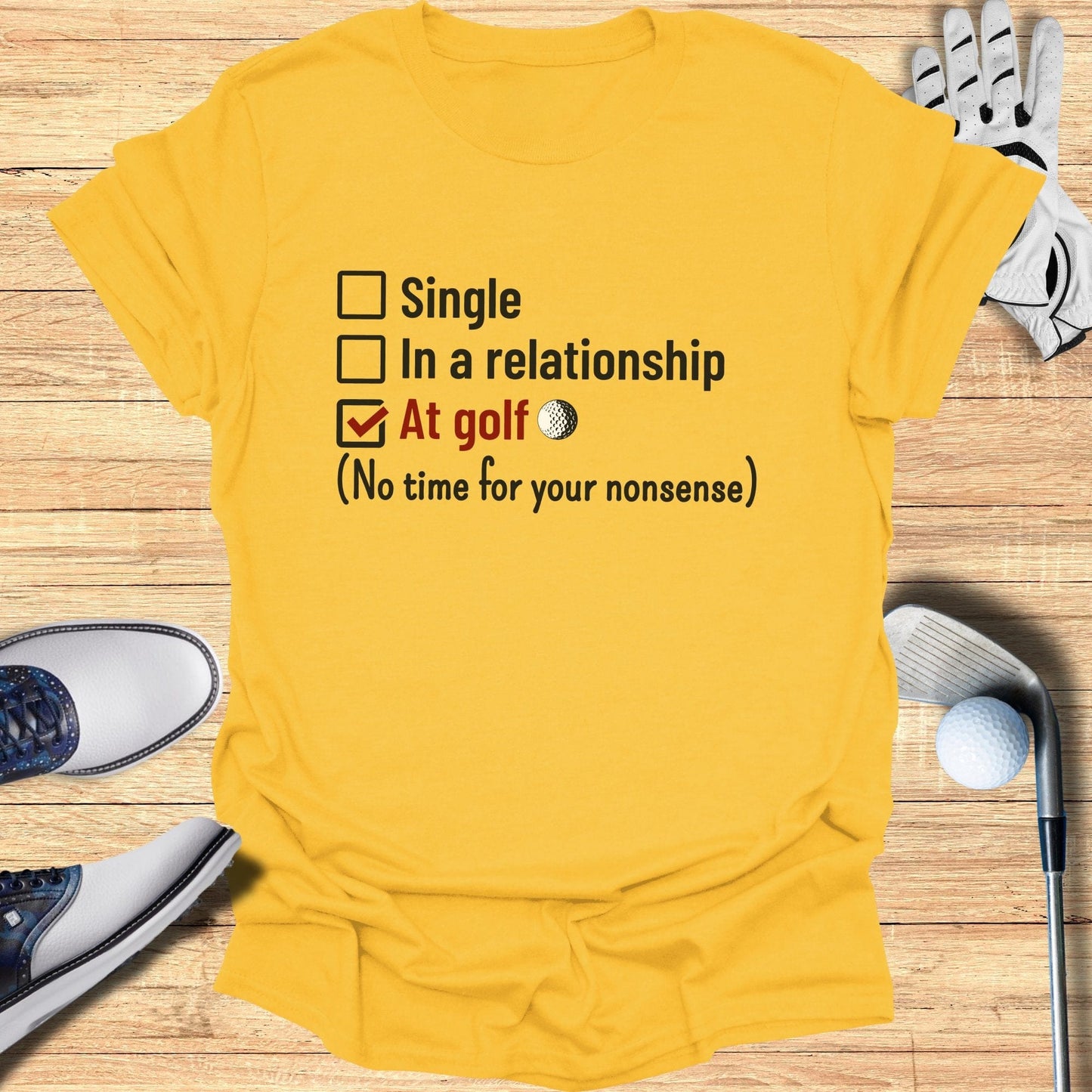 Relationship Vs Golf T-Shirt - Funny Golf Tee by Swing Epic