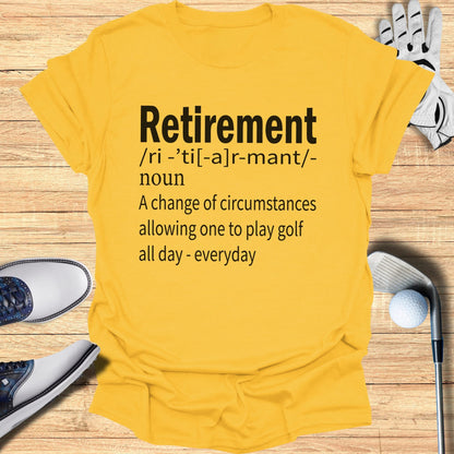 Retired to Golf T-Shirt