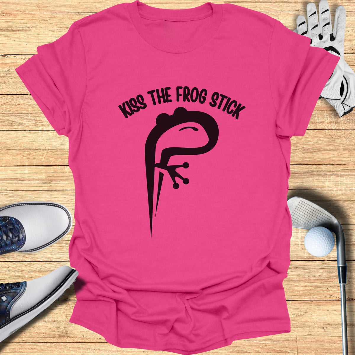 Kiss the Frog Stick T-Shirt
