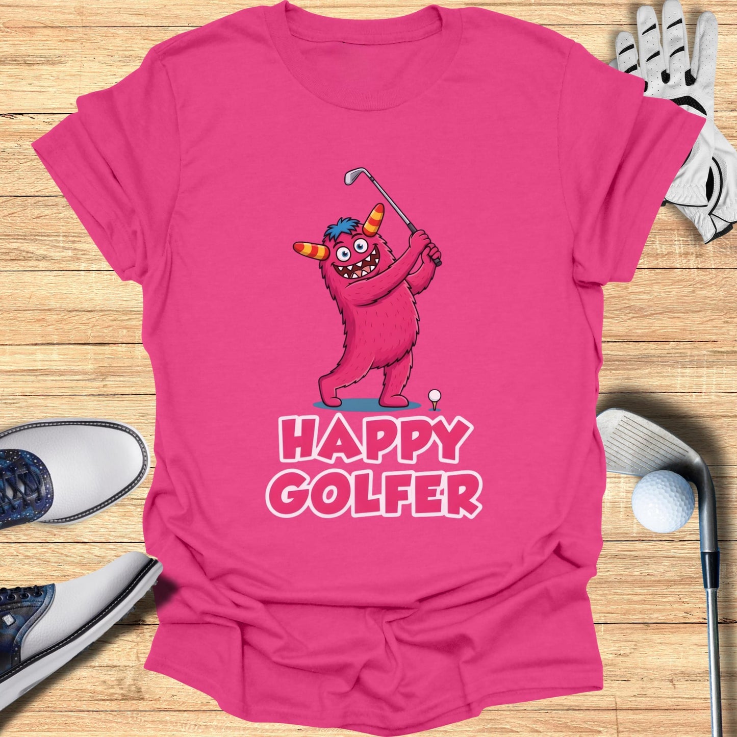 Happy Golfer Monster T-Shirt