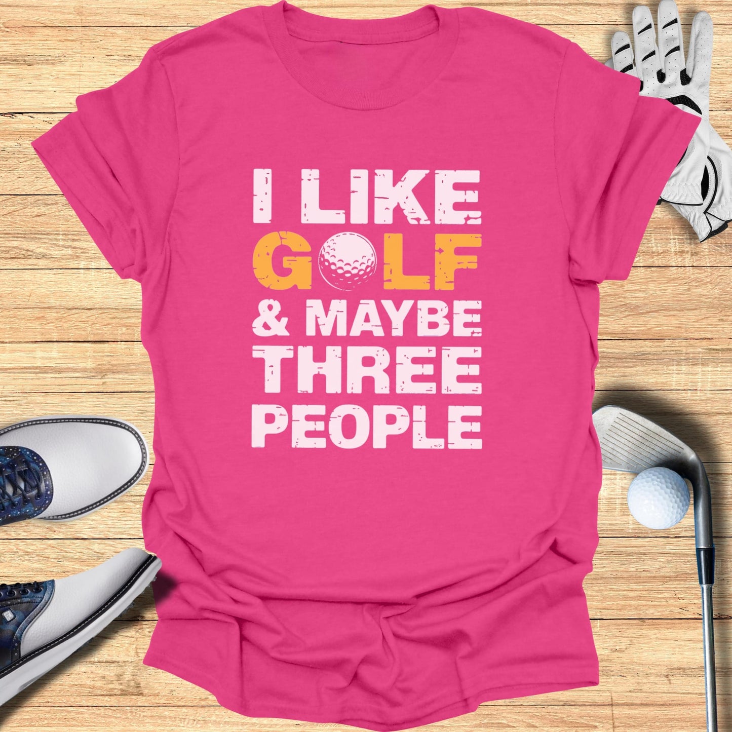 Golf, Dog, Three People T-Shirt