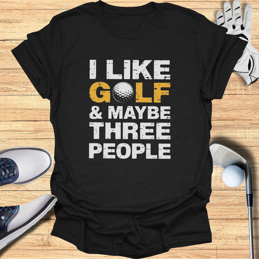 Golf, Dog, Three People T-Shirt