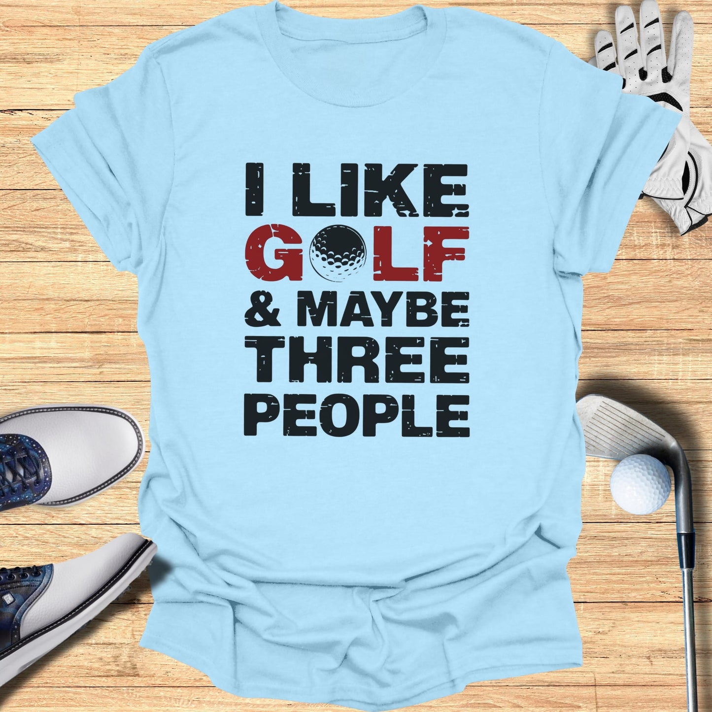 Golf, Dog, Three People T-Shirt