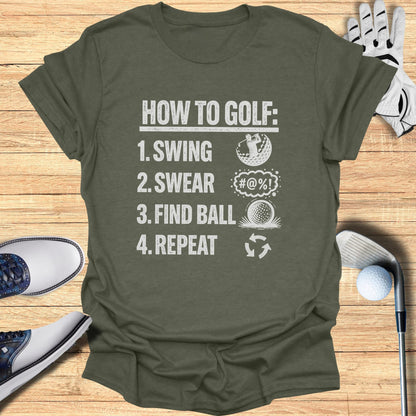 How To Golf T-Shirt