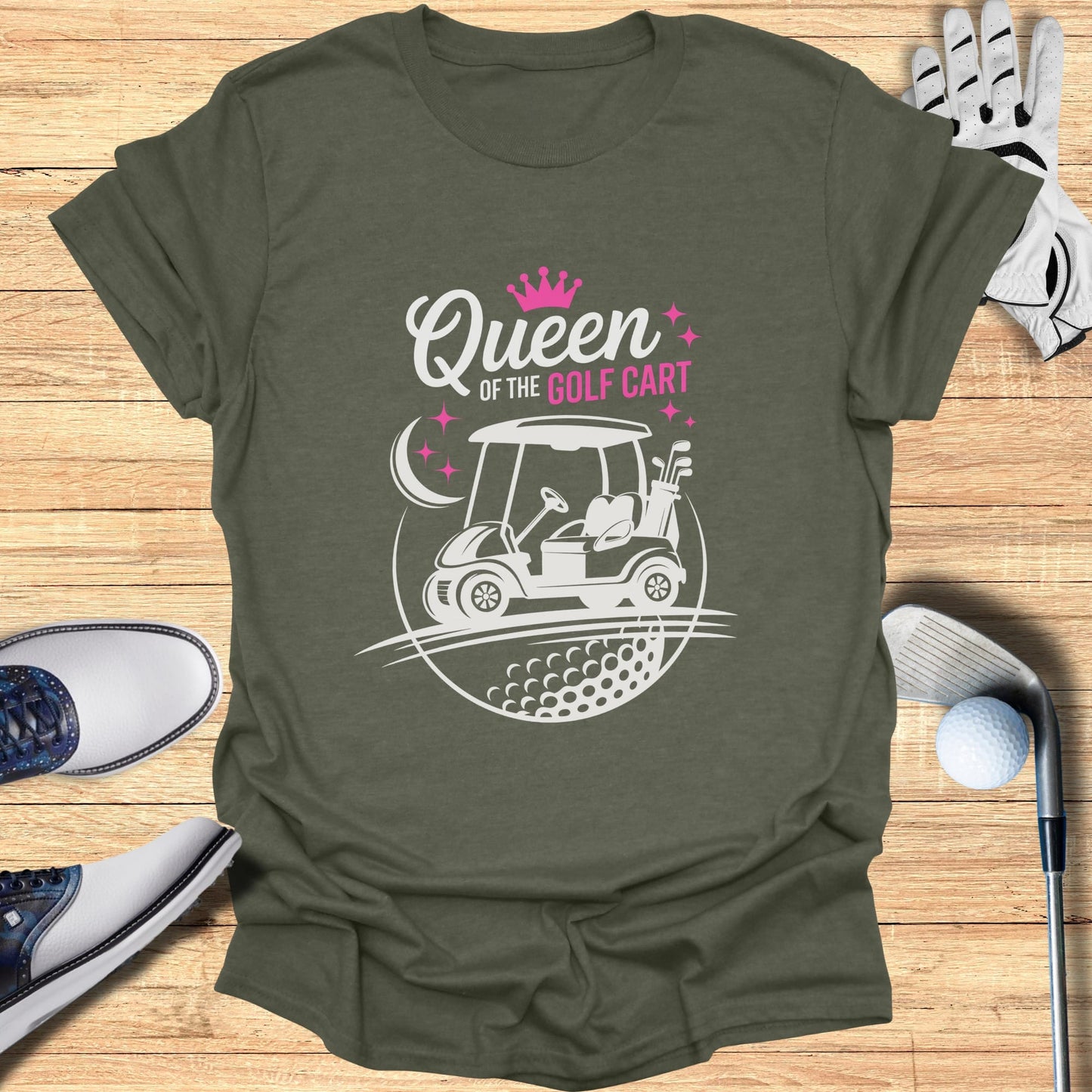 Queen of the Golf Cart T-Shirt