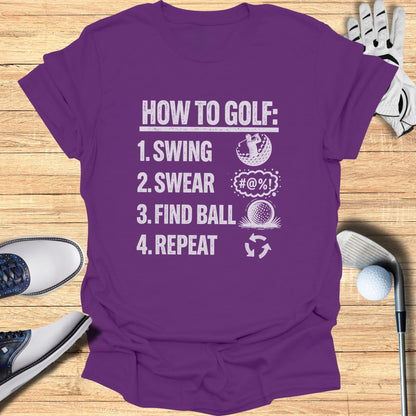 How To Golf T-Shirt