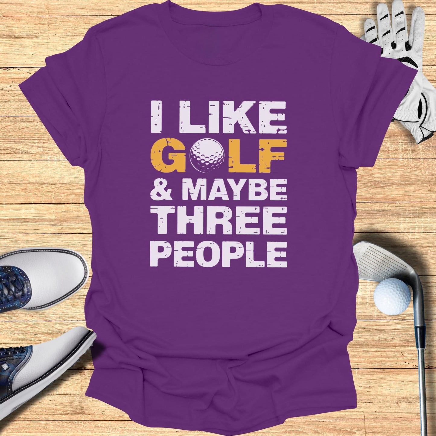 Golf, Dog, Three People T-Shirt