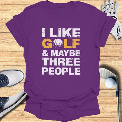 Golf, Dog, Three People T-Shirt