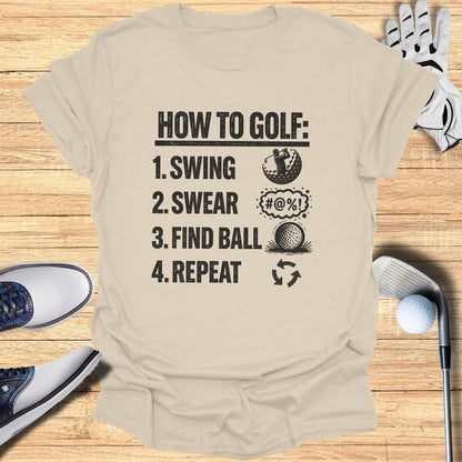 How To Golf T-Shirt