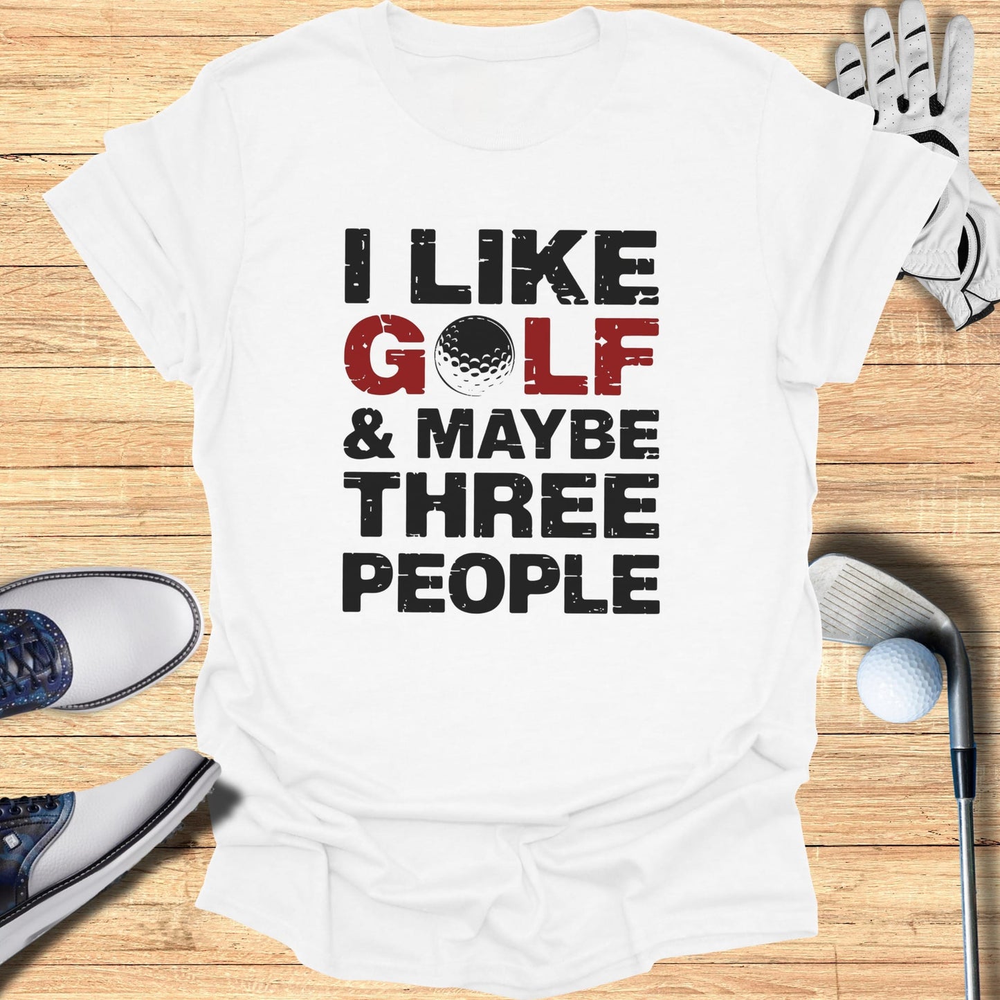 Golf, Dog, Three People T-Shirt