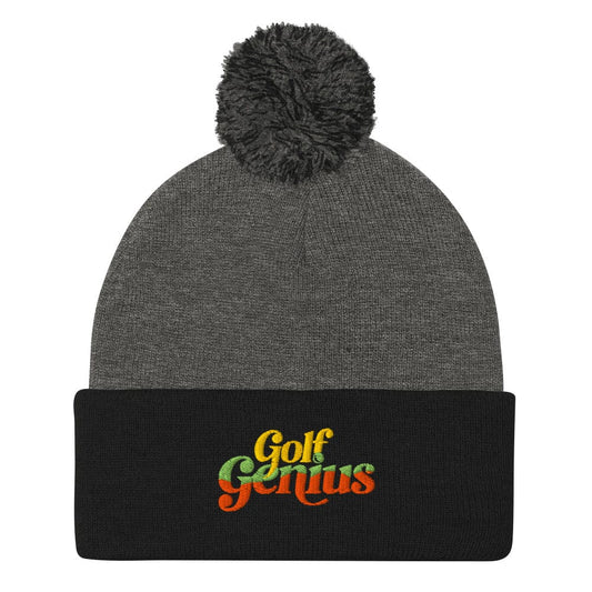 Golf Genius Pom-Pom Beanie - Funny Golf Tee by Swing Epic
