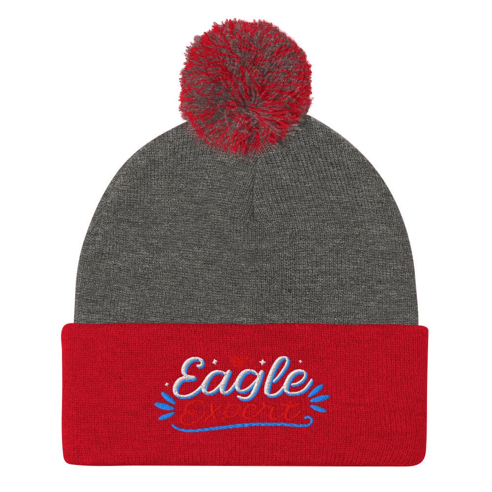 Eagle Expert Embroidered Golf Pom-Pom Beanie - Funny Golf Tee by Swing Epic