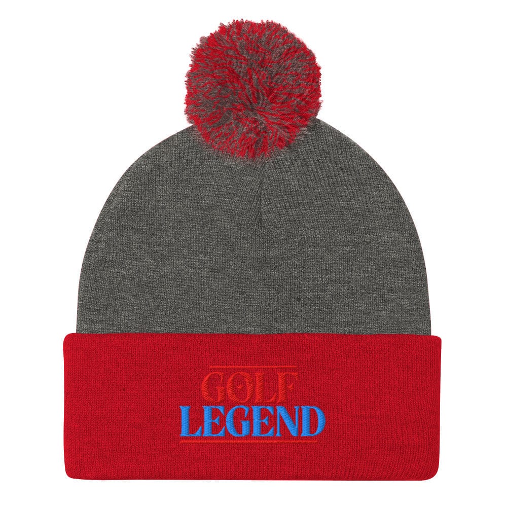 Golf Legend Be a Star Embroidered Golf Pom-Pom Beanie - Funny Golf Tee by Swing Epic