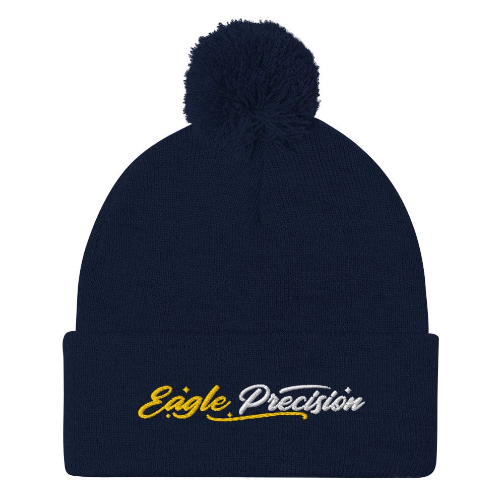 Eagle Precision Embroidered Golf Pom-Pom Beanie - Funny Golf Tee by Swing Epic