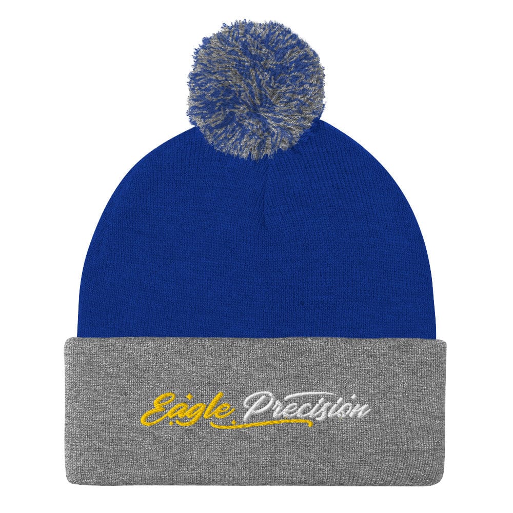 Eagle Precision Embroidered Golf Pom-Pom Beanie - Funny Golf Tee by Swing Epic