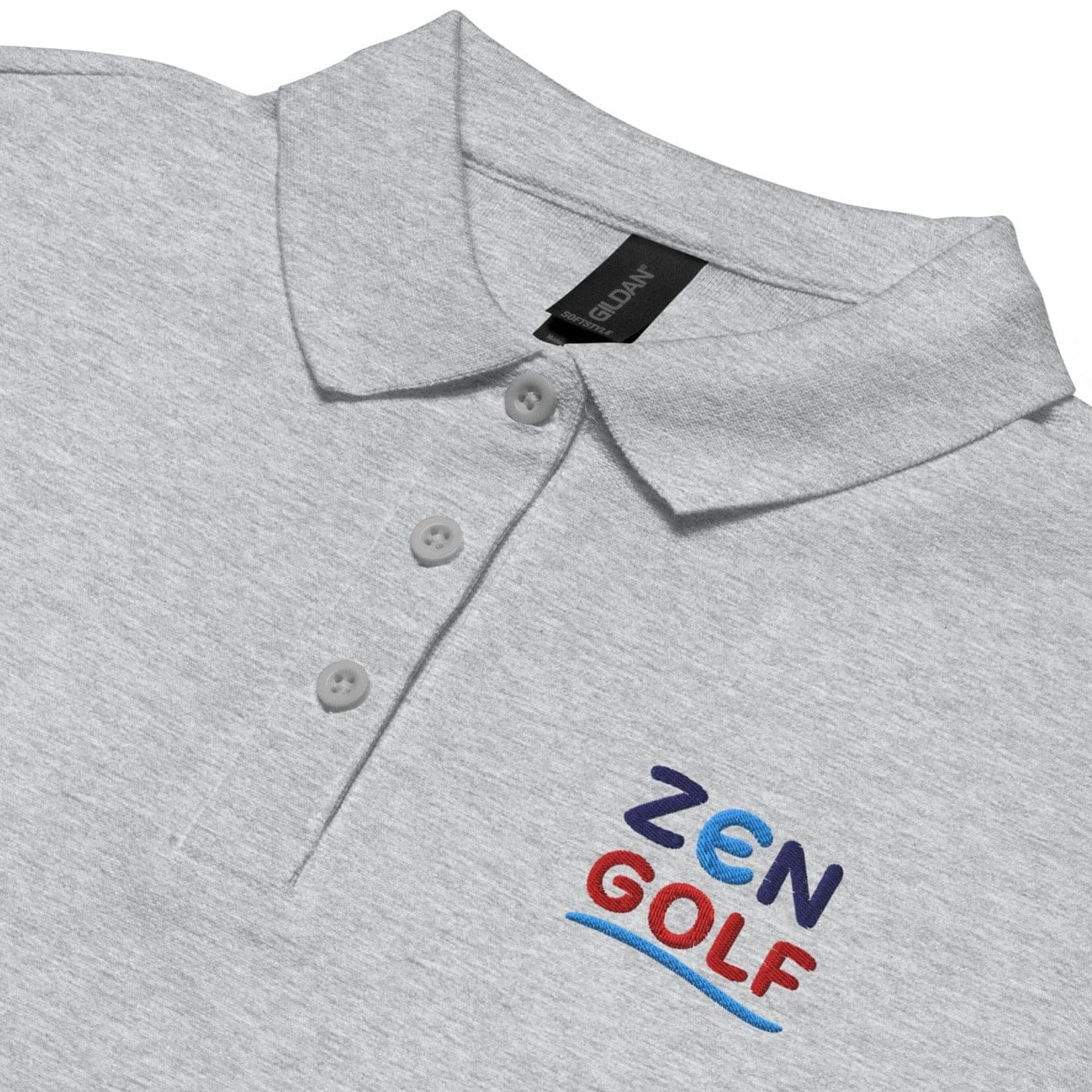 Zen Golf Embroidered Golf Women's Pique Polo Shirt